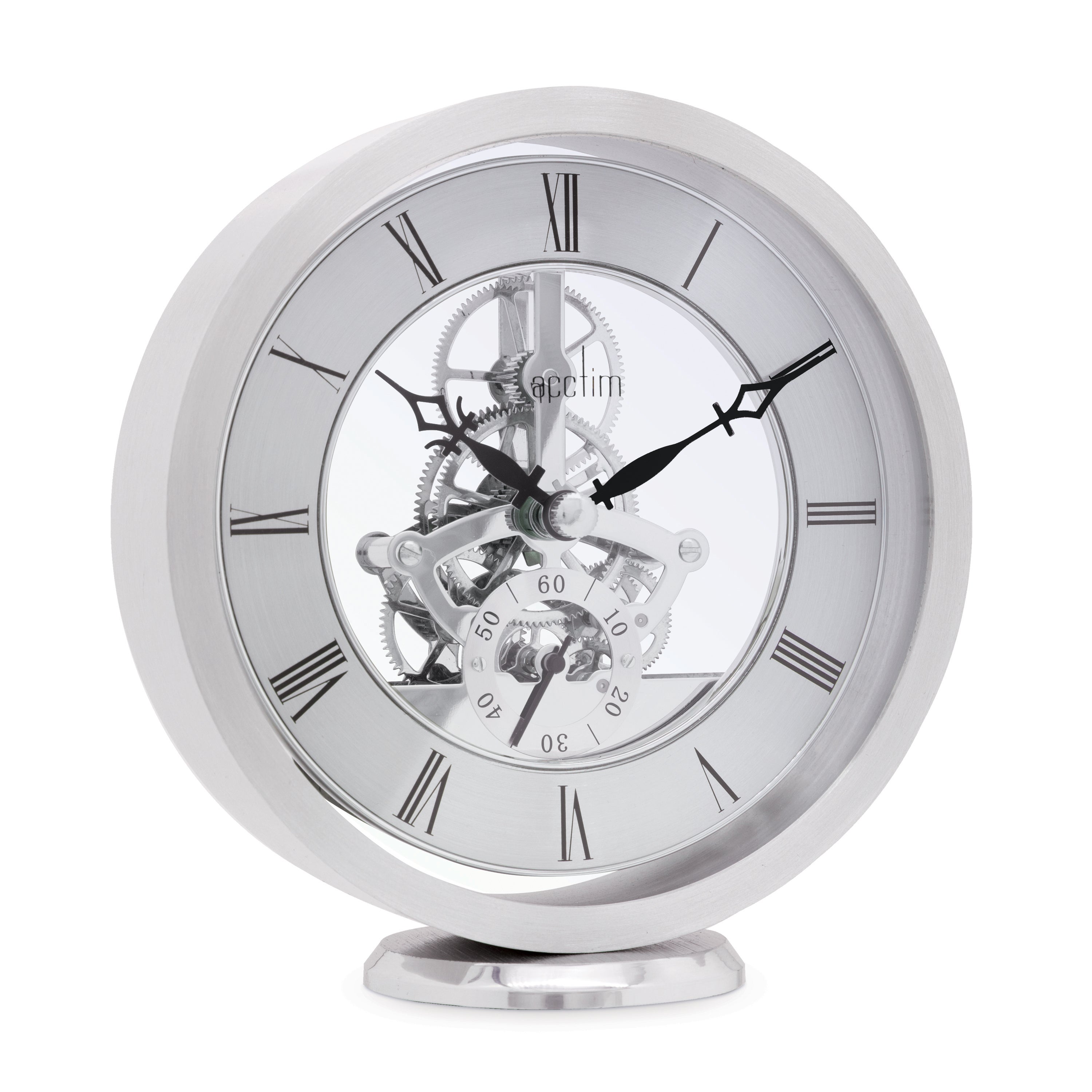Acctim Millenden Mantel Clock Silver