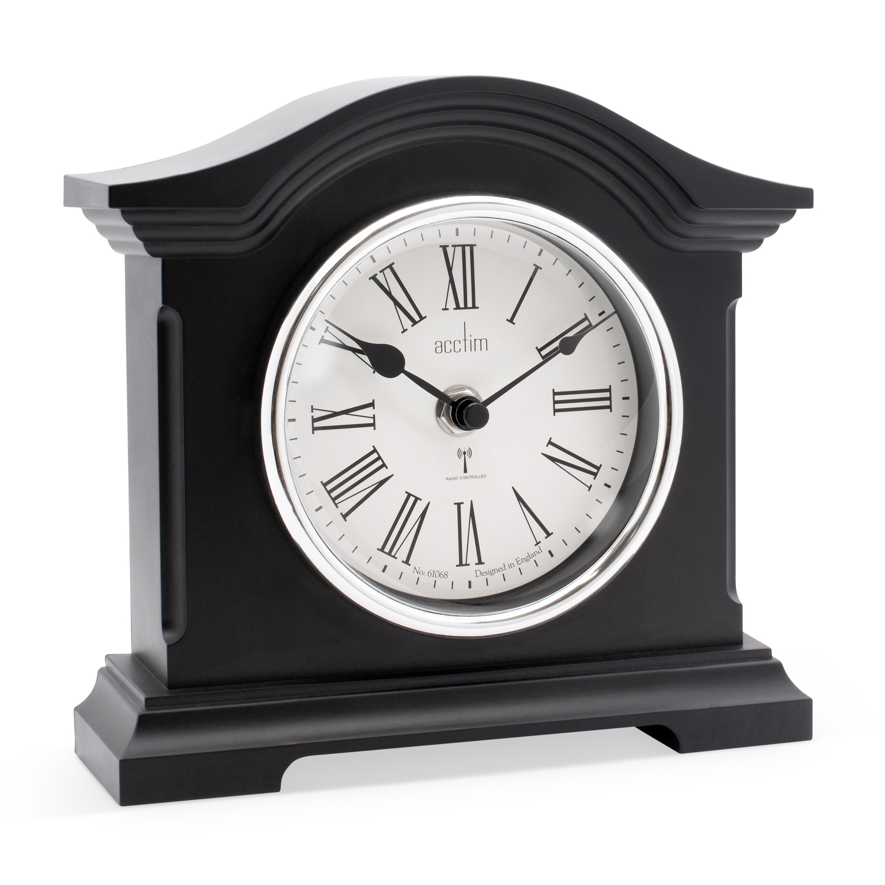Acctim Chestfield Mantel Clock Black