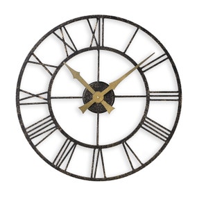 Vintage Skeleton 50cm Indoor Outdoor Wall Clock