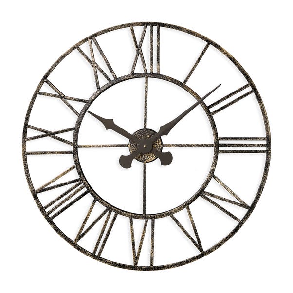 Vintage Skeleton 70cm Indoor Outdoor Wall Clock image 1 of 3