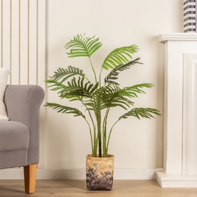 Artificial Palm Tree in Bamboo Plant Pot