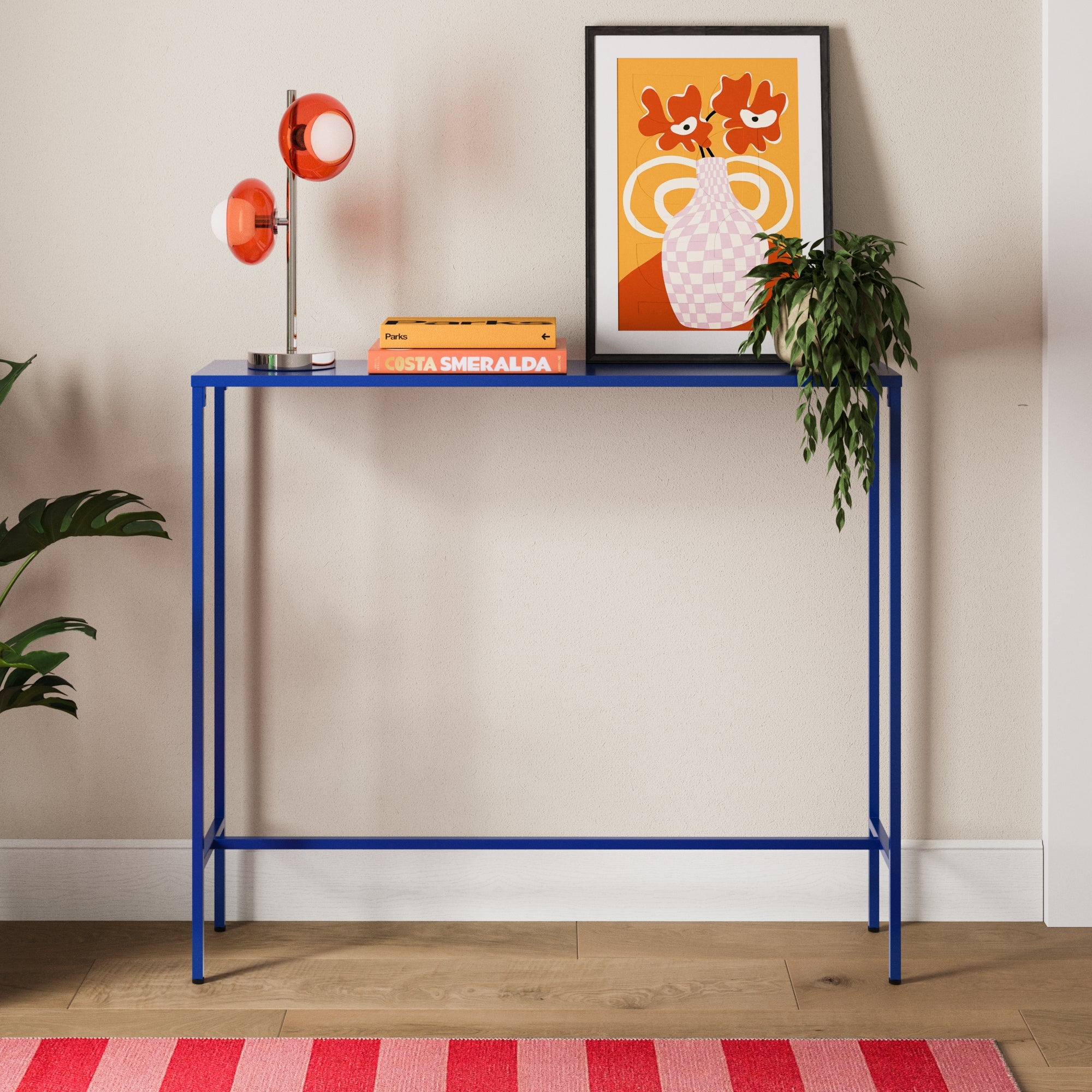 Cerano Console Table Metal Blue