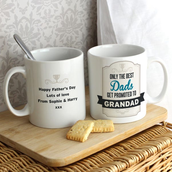 Personalised 'Best Dads Get Promoted to' Mug image 1 of 3