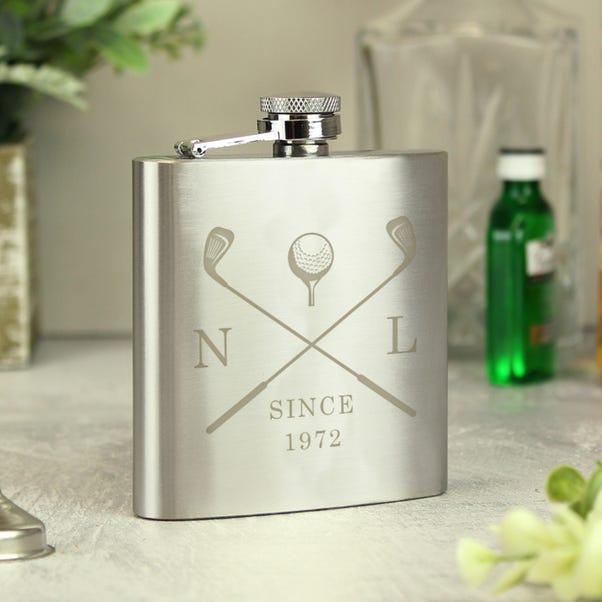 Personalised Golf Hip Flask image 1 of 4