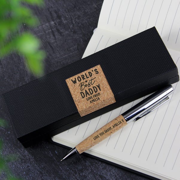 Personalised Worlds Best Cork Pen Set image 1 of 6