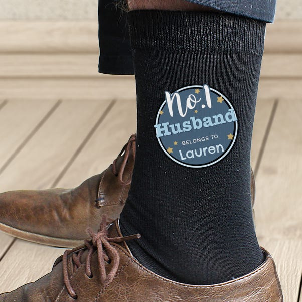 Personalised No.1 Men's Socks | Dunelm
