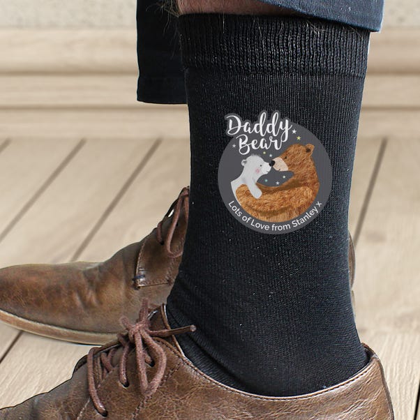 Personalised Daddy Bear Men's Socks image 1 of 2