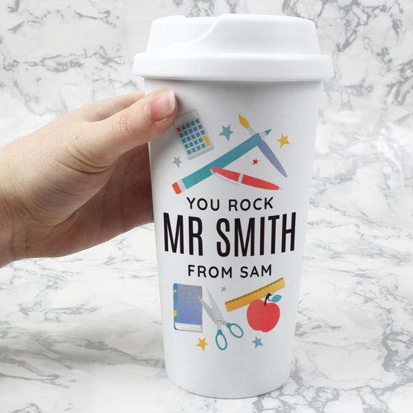 Personalised Teachers Insulated Reusable Eco Travel Cup image 1 of 4