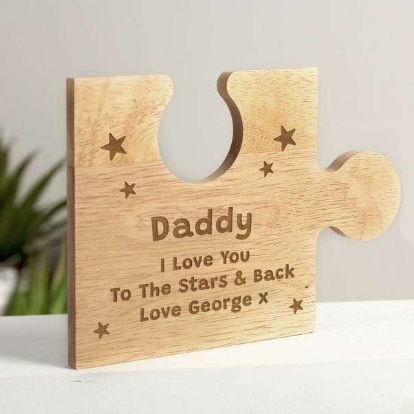 Personalised Star Design Jigsaw Piece Ornament image 1 of 4