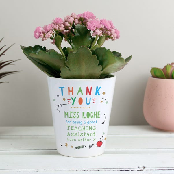  Personalised Thank You Teacher Plant Pot image 1 of 4