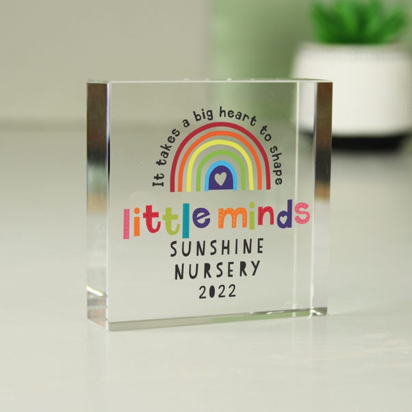 Personalised Shape Little Minds Crystal Ornament image 1 of 3