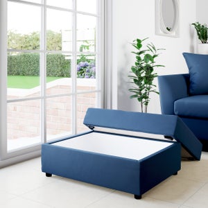 Rectangle Opulent Velvet Storage Footstool