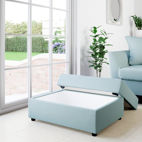 Photo 2 of Rectangle Opulent Velvet Storage Footstool