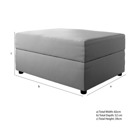 Photo 3 of Rectangle Opulent Velvet Storage Footstool