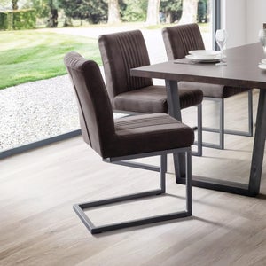 Brooklyn Set Of 2 Dining Chairs- Suede