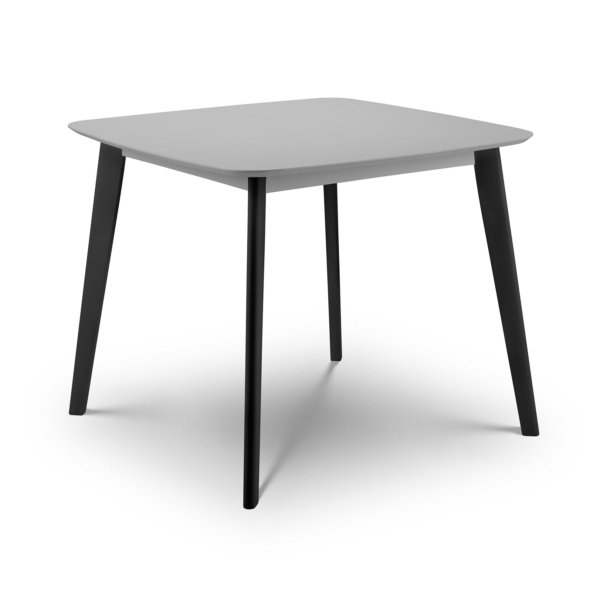 Casa 4 Seater Square Dining Table Grey And Black Grey