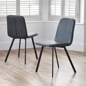 Goya Set Of 2 Dining Chairs- Faux Leather