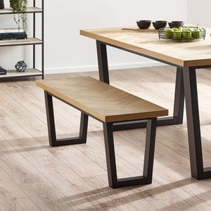 Hilton Dining Bench- Rubberwood