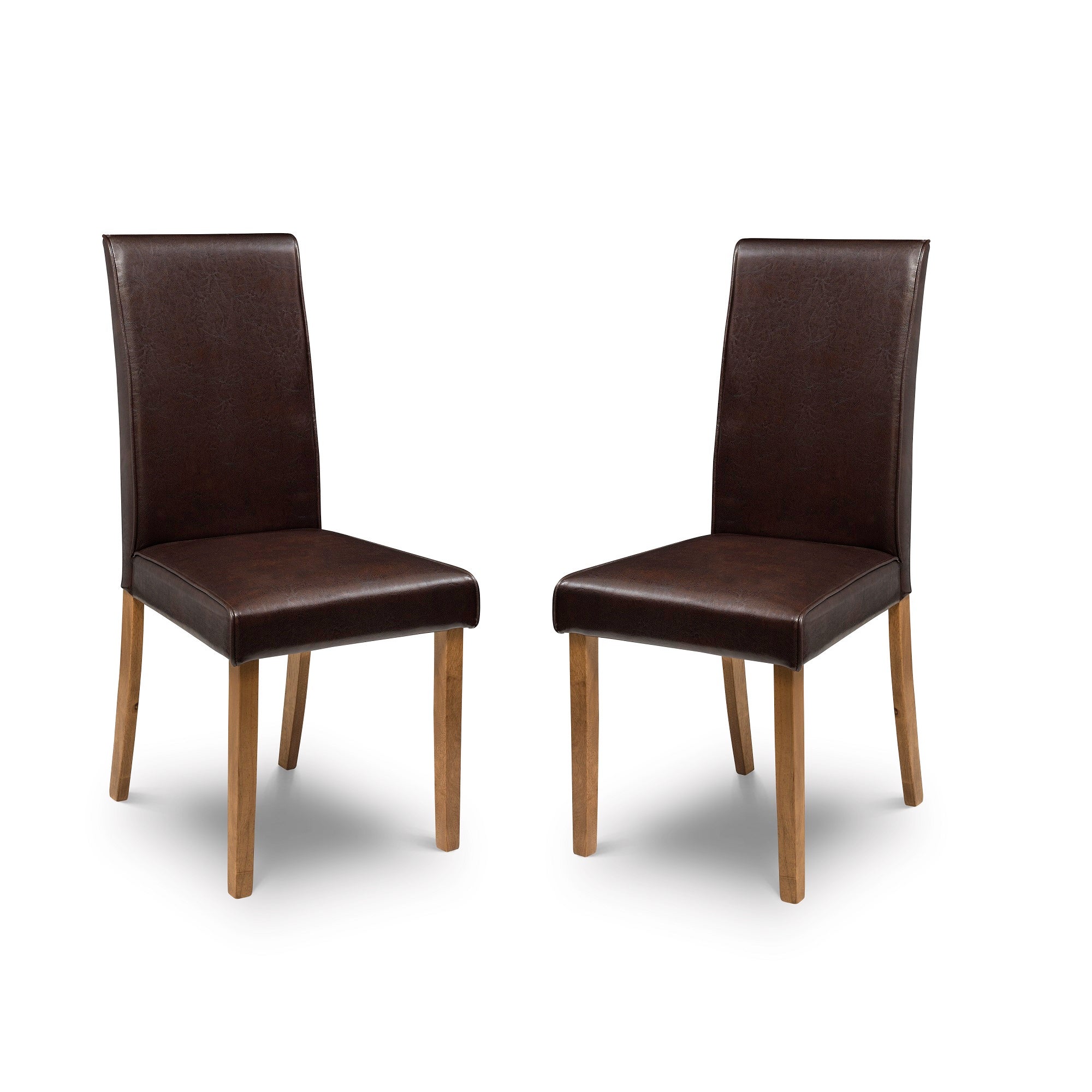 Hudson Set Of 2 Dining Chairs Brown