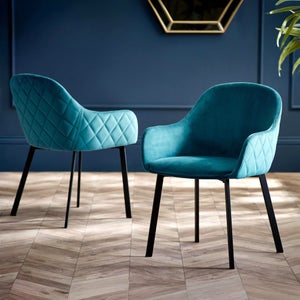 Lima Set Of 2 Dining Chairs- Velvet