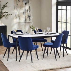 Miami 4 Seater Rectangular Dining Table- Stone
