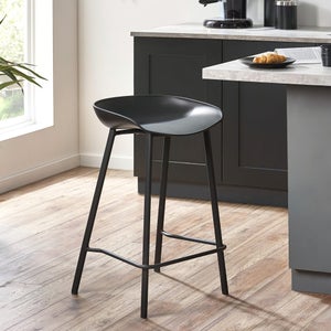 Renzo Set Of 2 Bar Stools- Metal