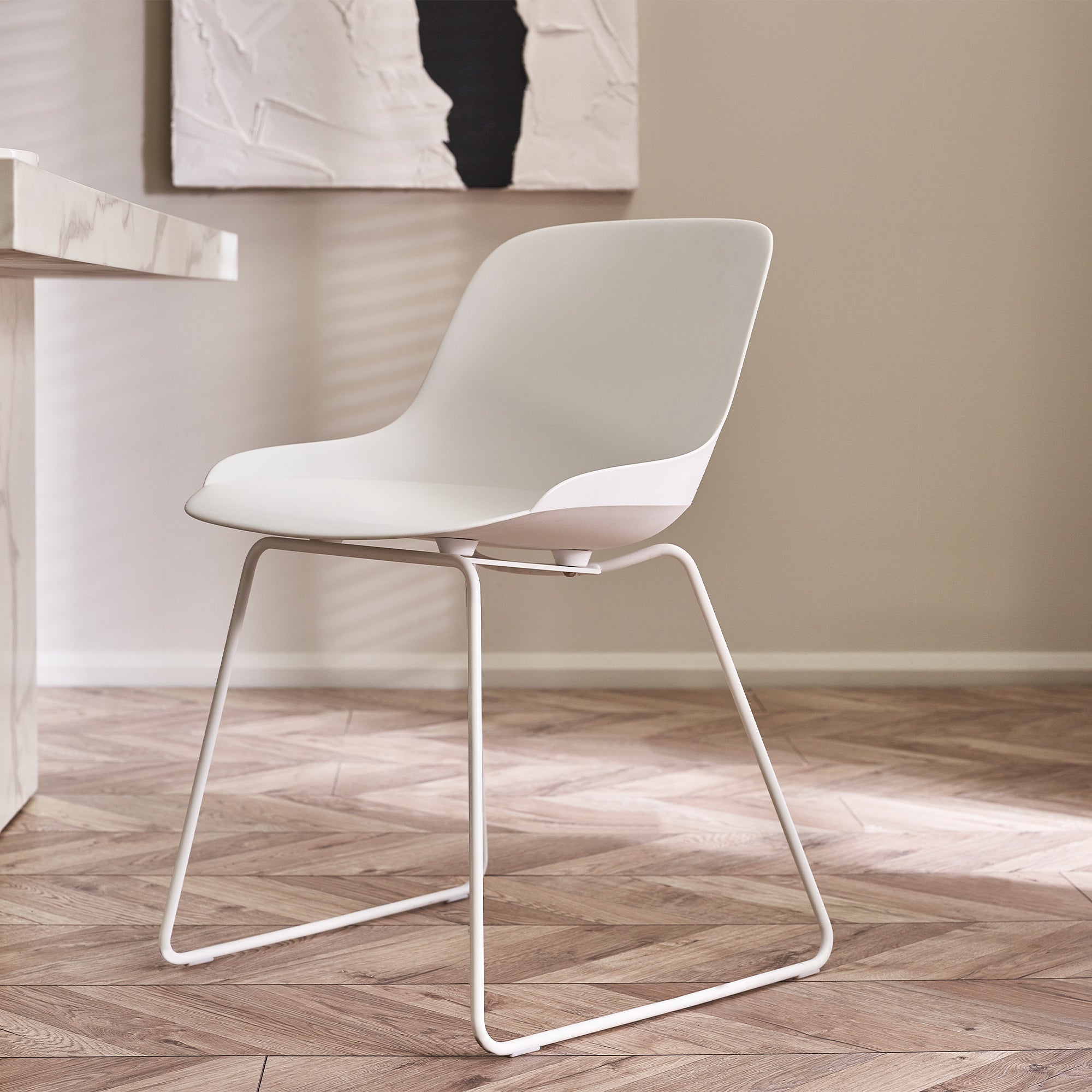 Rocco Set Of 2 Dining Chairs Metal White