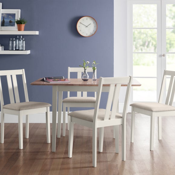 Click to view product details and reviews for Rufford 4 Seater Two Tone Dining Table Ivory.