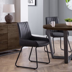 Soho Set Of 2 Dining Chairs- Faux Leather