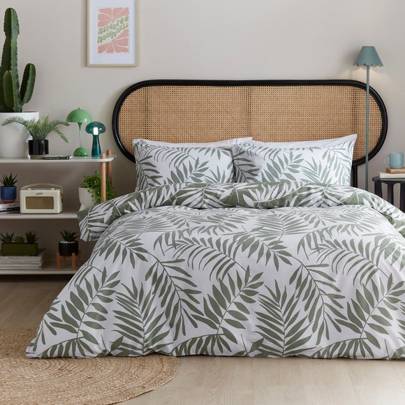 Elio Palm Duvet Cover And Pillowcase Set