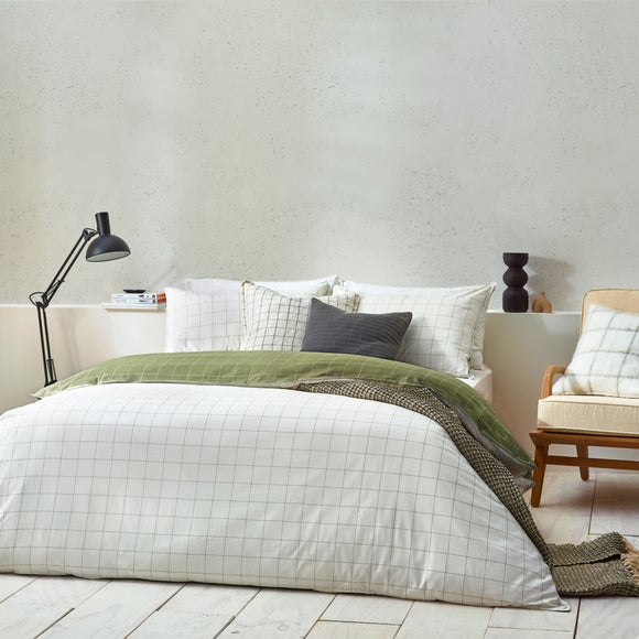 Yard Howarth Check Duvet Cover And Pillowcase Set