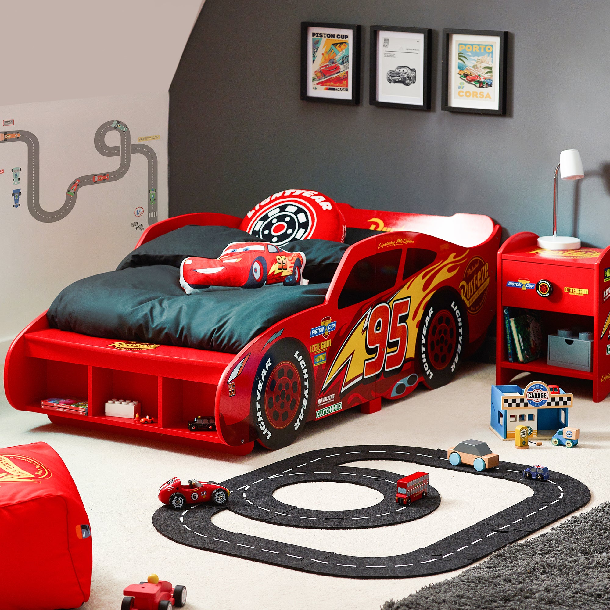 Pixar Lightning McQueen Car Toddler Bed