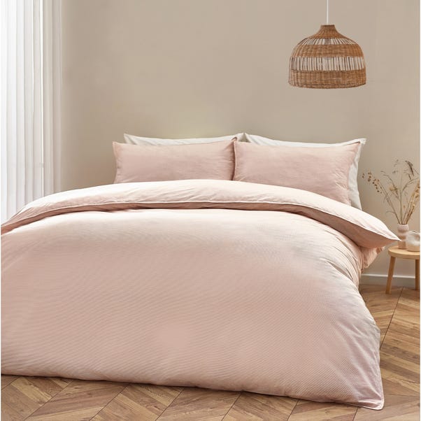Yard Heaton Stripe Baked Earth Duvet Cover and Pillowcase Set image 1 of 3
