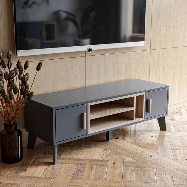 Cobalt TV Stand for TVs up to 55", Oak image 1 of 4