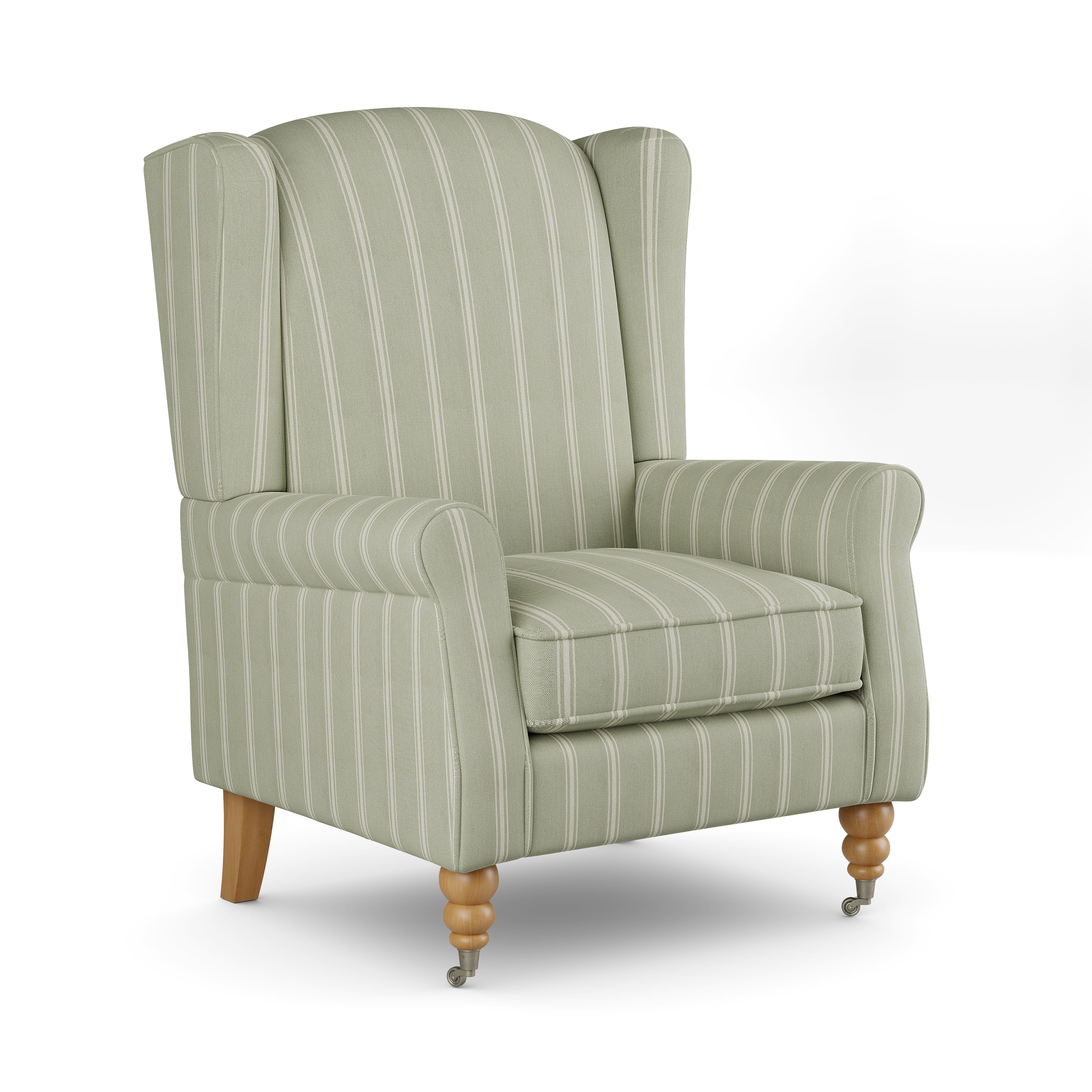 Oswald Folkstone Stripe Grande Armchair | Dunelm