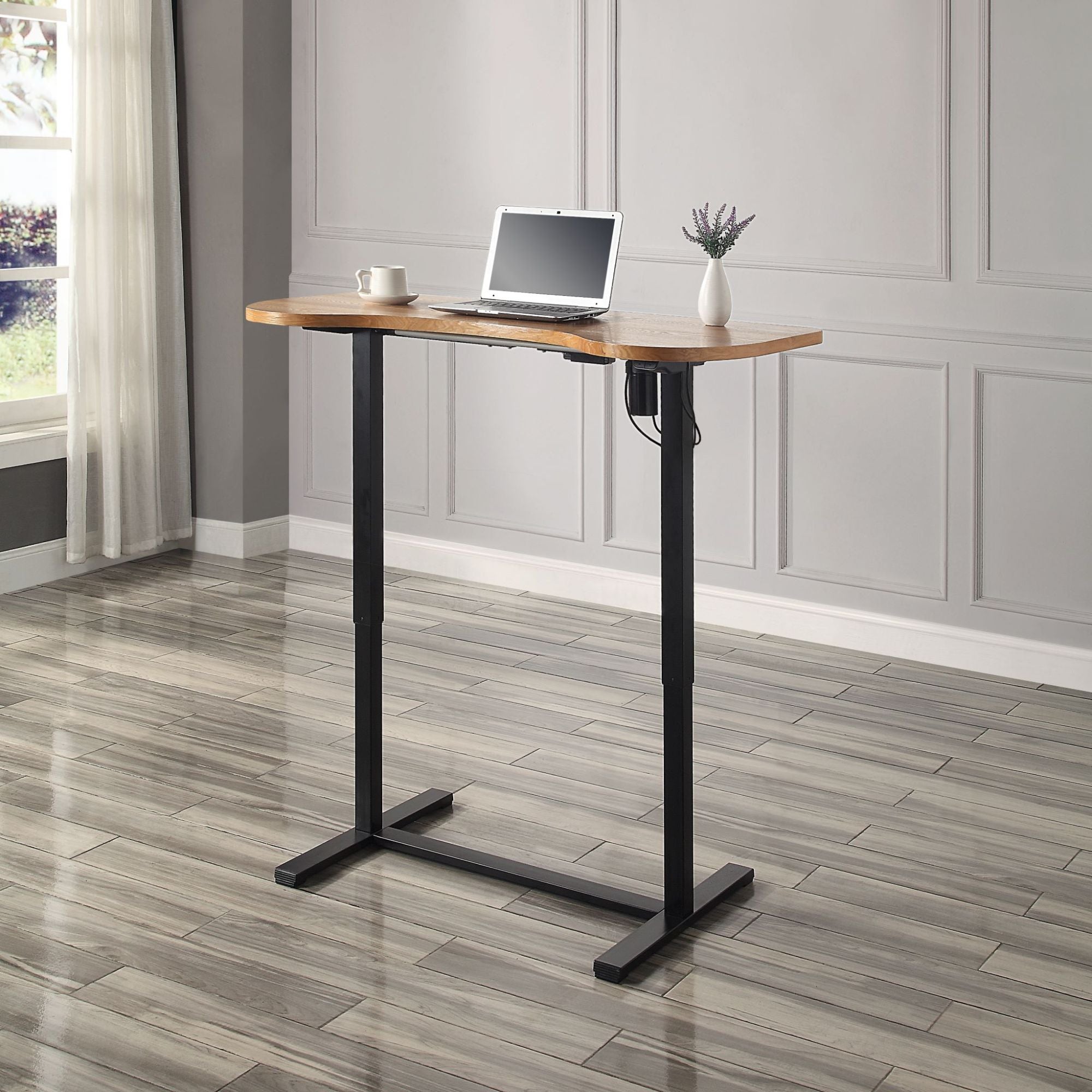 San Francisco Height Adjustable Standing Desk Oak