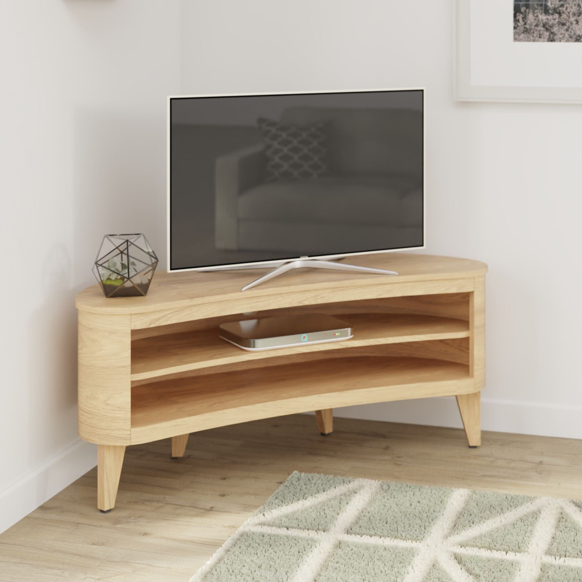 San Francisco Tv Stand For Tvs Up To 60 Oak