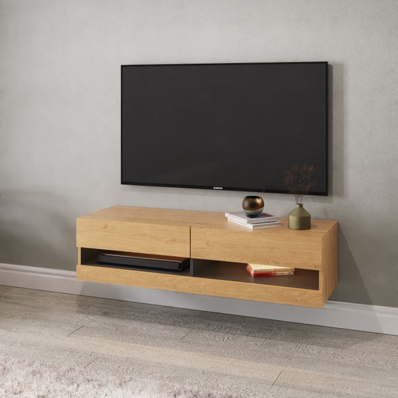 Delta 120cm Wall Tv Unit With Leds For Tvs Up To 55