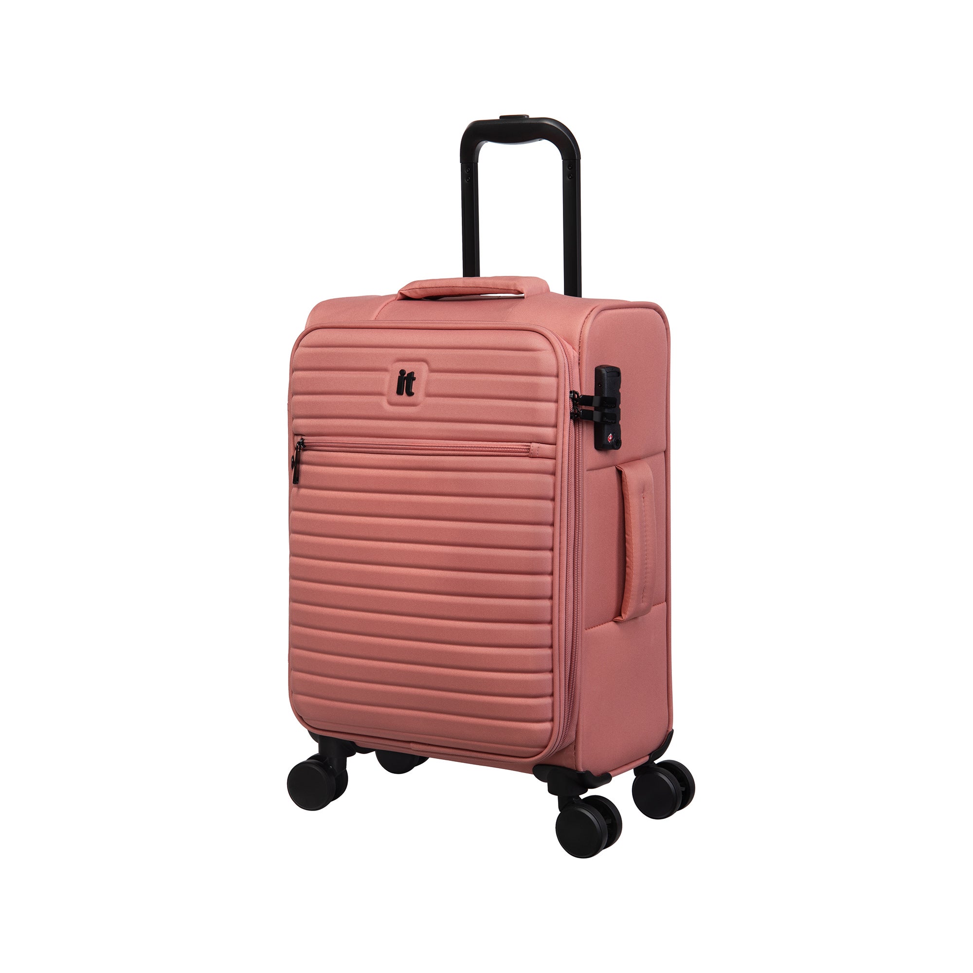 IT Luggage Lineation Soft Shell Cameo Suitcase