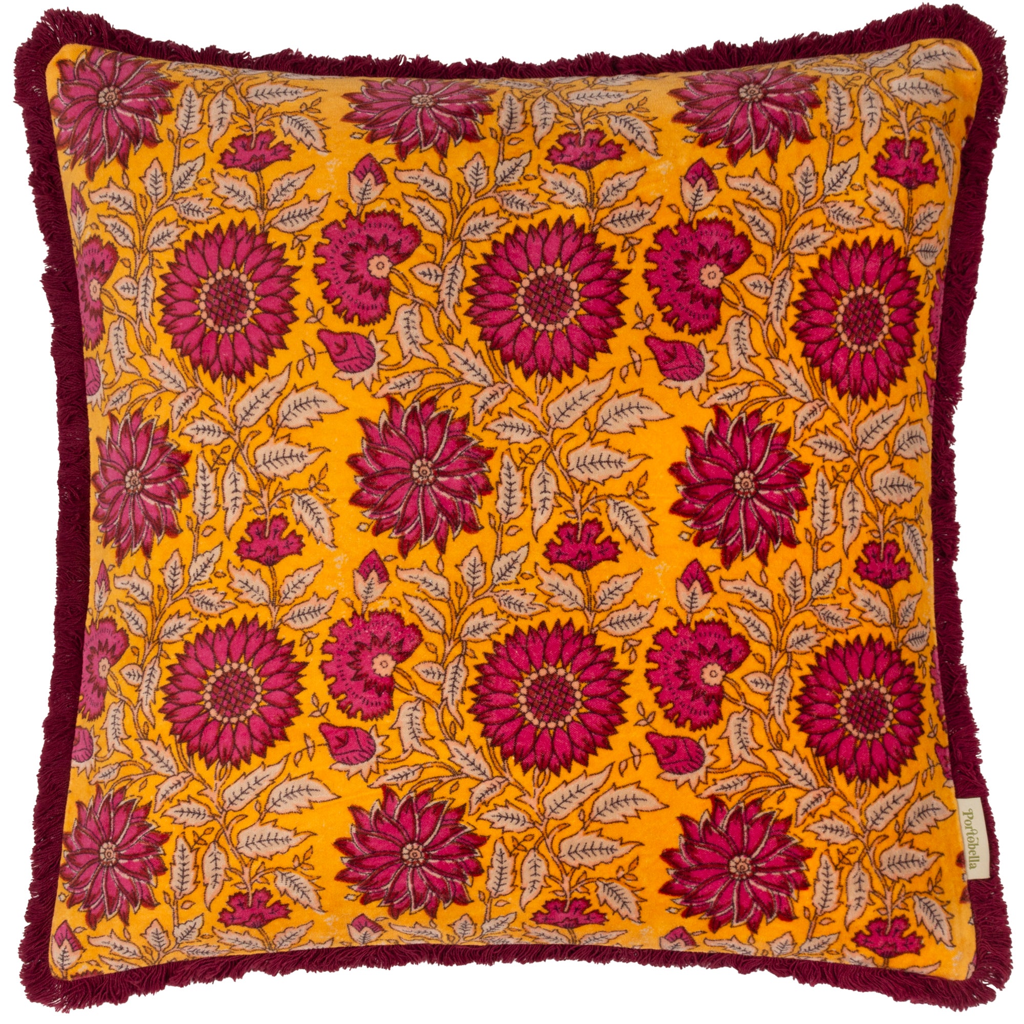 Cranbrook Square Cushion Red