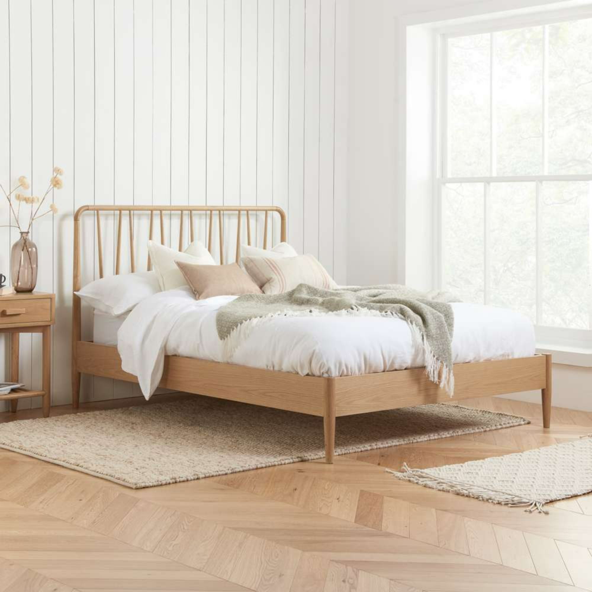 Jesper Bed Frame Oak Oak