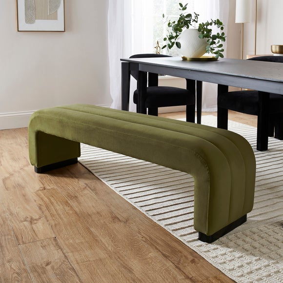 Lucilla 3 Seater Dining Bench Velvet