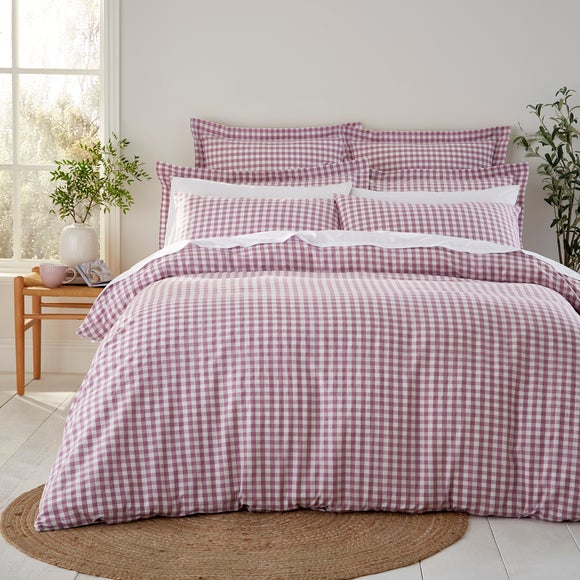 View Portloe Woven Gingham 100 Cotton Duvet Cover & Pillowcase Set View Portloe Woven Gingham 100 Cotton Duvet Cover & Pillowcase Set