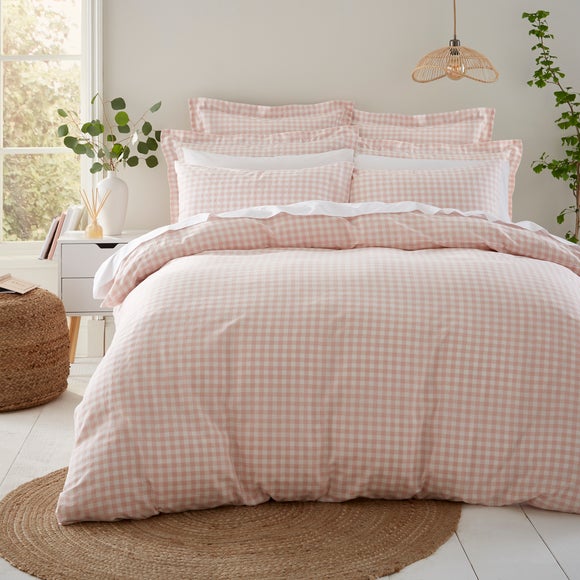 View Portloe Woven Gingham 100 Cotton Duvet Cover & Pillowcase Set View Portloe Woven Gingham 100 Cotton Duvet Cover & Pillowcase Set