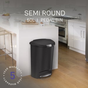 Simplehuman 50 Litre Semi-round Pedal Bin