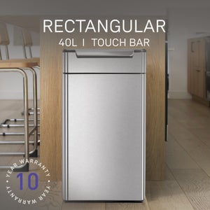 Simplehuman 40l Rectangular Touch-bar Bin