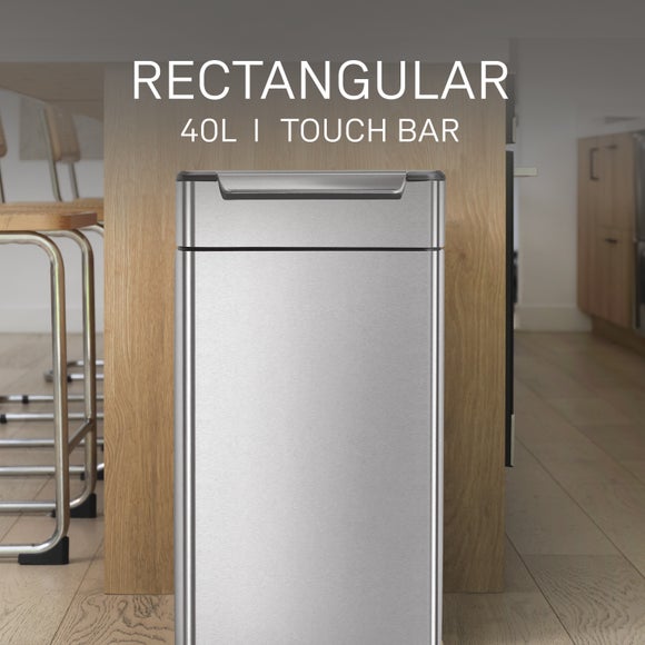 View Simplehuman 40l Rectangular Touch-bar Bin View Simplehuman 40l Rectangular Touch-bar Bin