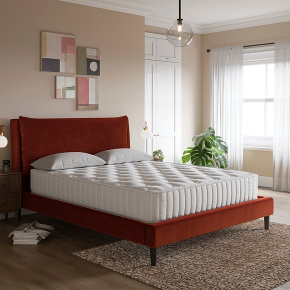 Skylar Velvet Pillow Back Bed Frame