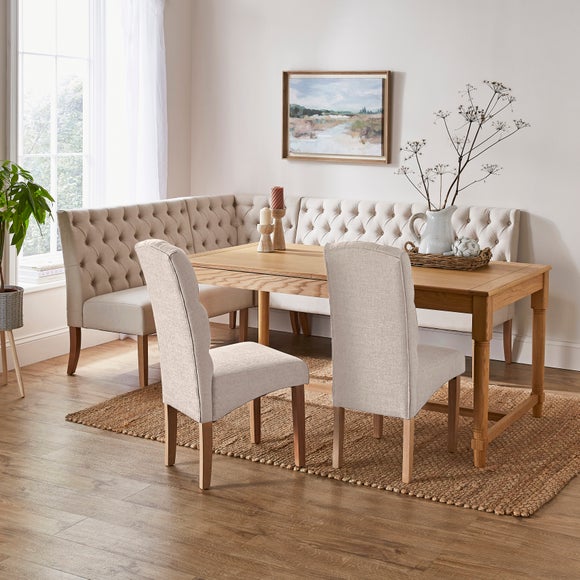 Darcy Corner Dining Bench Flatweave