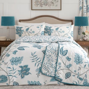 Dreams N Drapes Samira Reversible Duvet Cover And Pillowcase Set